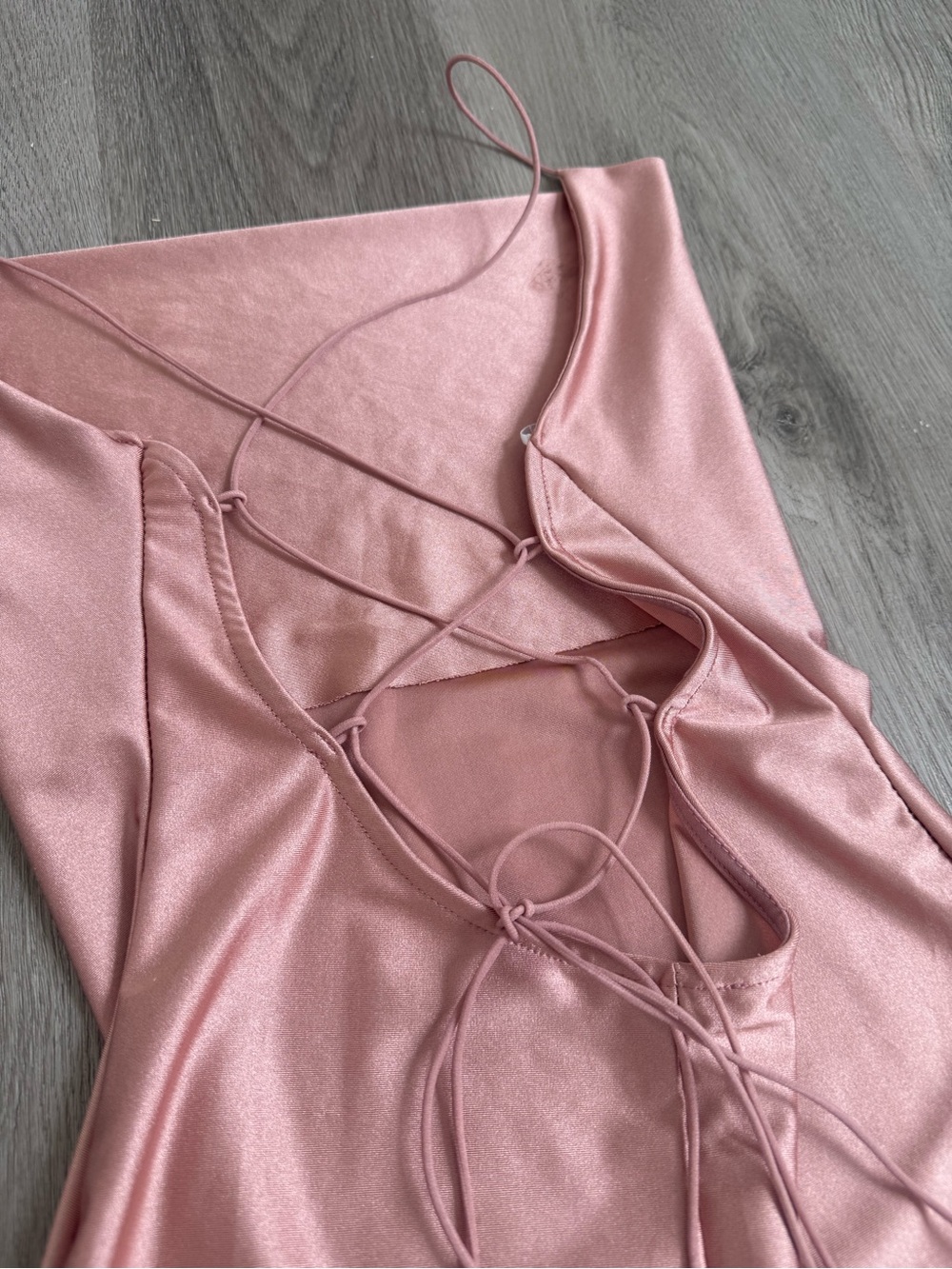 Lovely Day Rose Pink Satin Slip Mini Dress - Picture 4 of 6